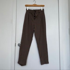 Zara Plaid Trousers
